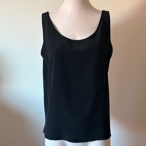 Premier Collection Silk Elegant Black Women's Top Size LP